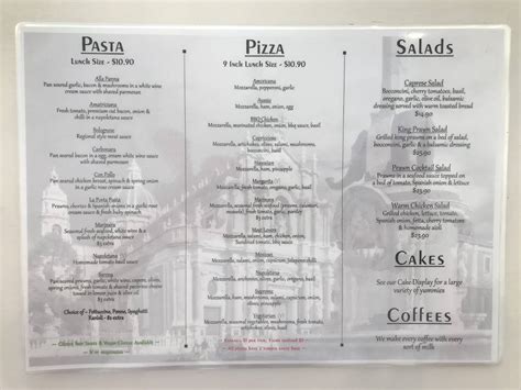 Menu at La Porta Pizzeria Italian Restaurant, Largs Bay