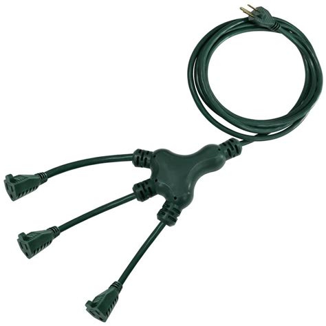 HDX 40 Ft 16 3 Multi Directional Outdoor Extension Cord Green EXG