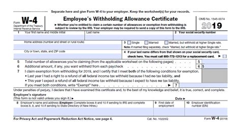 Explain Exemptions On W 4 Form