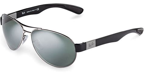 Lyst - Ray-ban Pilot Aviator Sunglasses in Metallic for Men