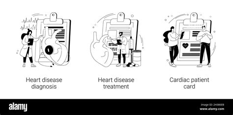 Cardiovascular Illness Abstract Concept Vector Illustrations Stock