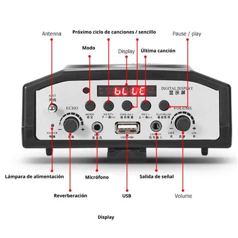 Ripley Amplificador De Voz Port Til Micr Fono Con Vincha Recargable