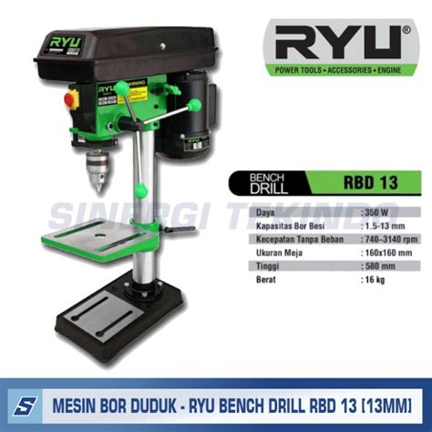 Jual Mesin Bor Duduk Mm Ryu Rbd Bench Drill Rbd Mm Mm