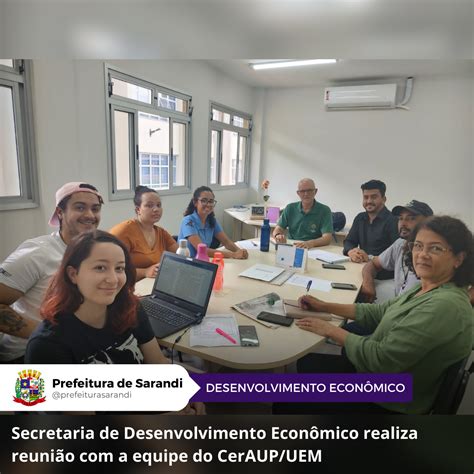 Secretaria De Desenvolvimento Econômico Realiza Reunião Com A Equipe Do