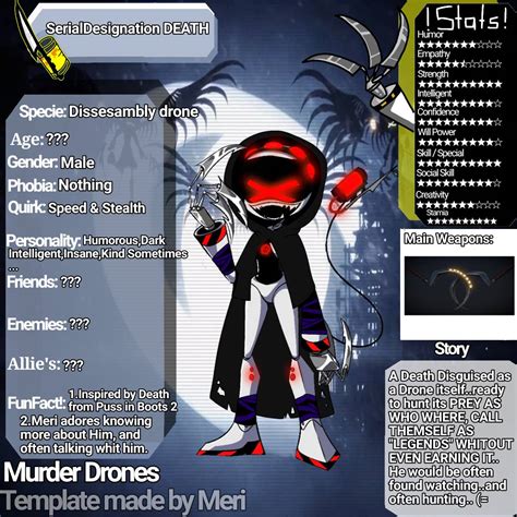 Serial Designation Death [murder Drones Ocs] By Merisaphire3 On Deviantart