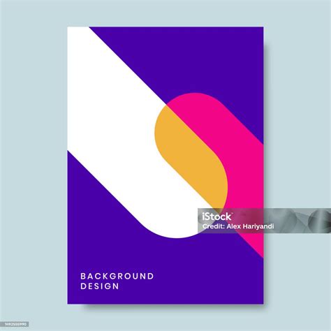 Book Cover Brochure Designs In Geometric Style Vector Illustration