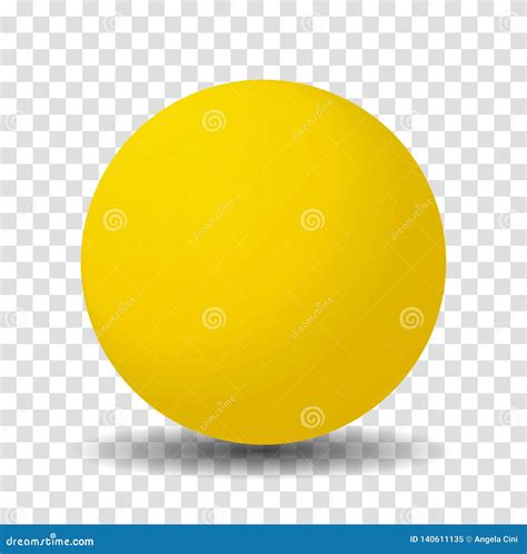 Yellow Sphere Ball Stock Vector Illustration Of Glossy 140611135