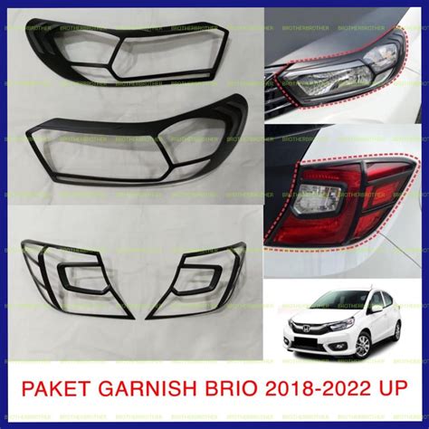 Jual Paket Garnish Lampu Depan Belakang All New Brio 2018 2020 2022 UP