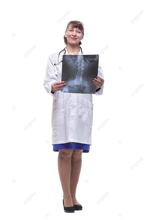 Xray Inspection Female Doctor Analyses Radiology Results People