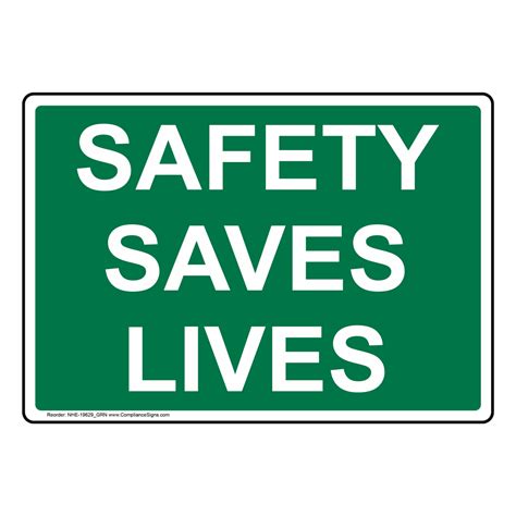 Worksite Accident Prevention Sign Safety Saves Lives