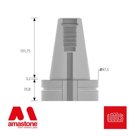 Amastone Cono Biesse ISO 50 Inox IMS