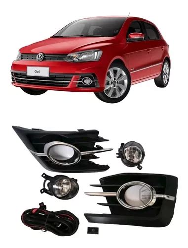 Kit Faros Niebla Volkswagen Gol Filo Cromado Env O Gratis