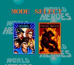 Screenshot of World Heroes (SNES, 1992) - MobyGames