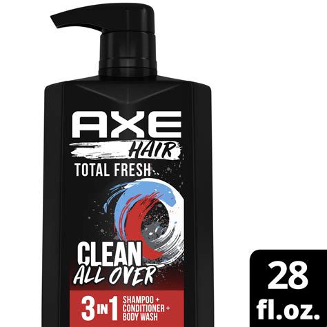 AXE Total Fresh 3 In 1 Shampoo Conditioner Body Wash 28 Oz Walmart