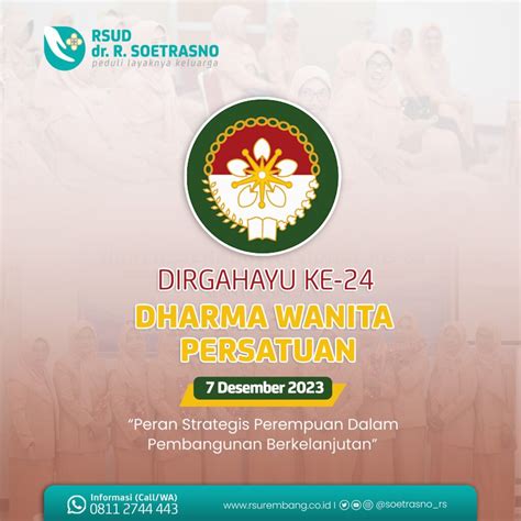 Dirgahayu Ke Dharma Wanita Persatuan Rsud Dr R Soetrasno Rembang