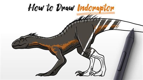 How To Draw Indoraptor Step By Step Stay Calm And Lets Draw An