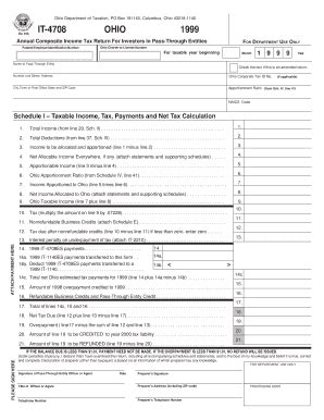 Fillable Online Tax Ohio 1999 Ohio Department Of Taxation Fax Email