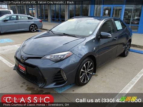 Falcon Gray Metallic Toyota Corolla Xse Black Interior