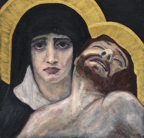 Pieta Painting By Patricia Alexandra Fine Art America