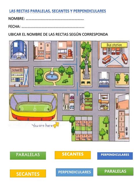 Ficha Online De Rectas Para 5TO EGB Puedes Hacer Los Ejercicios Online