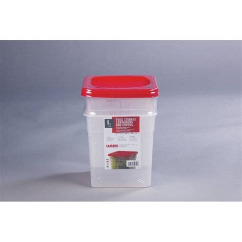 Cambro Square Food Container With Lid 8 Quart Us Foods Chefstore