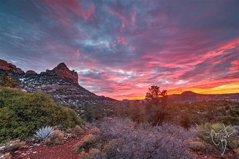 Sedona Sunset Sedona Arizona Canvas Print Gallery Wrapped | Etsy