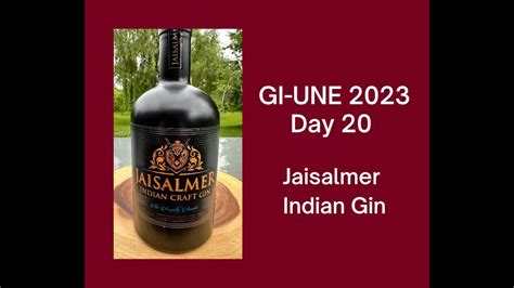 Jaisalmer Indian Craft Gin Review YouTube