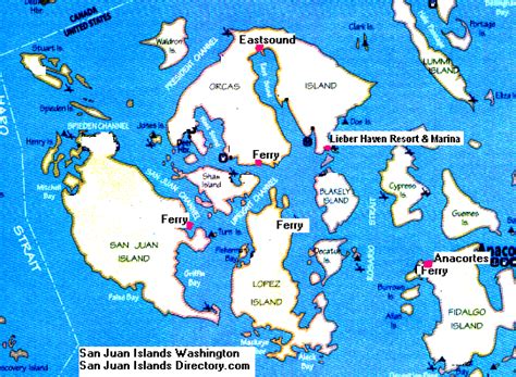 San Juan Islands Ferry Map – The World Map