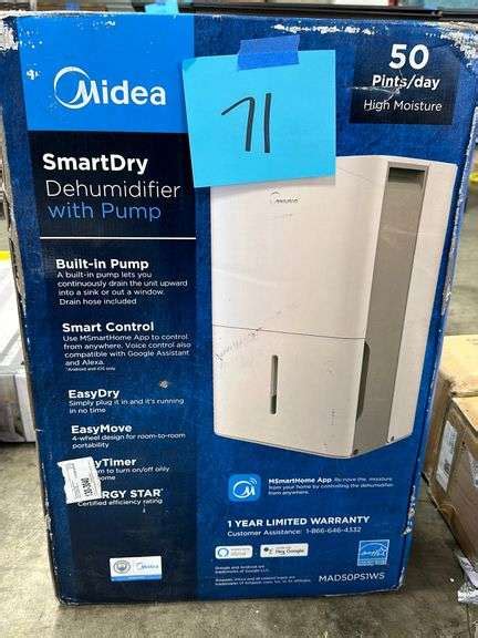 MIDEA DEHUMIDIFIER IN BOX - Earl's Auction Company