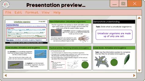 Unicellular organisms | Teaching Resources