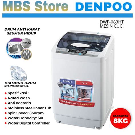 Jual Mesin Cuci 1 Tabung Denpoo DWF 083 HT Shopee Indonesia