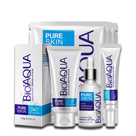 Bioaqua Anti Acne Set Face Care Treatment Scars Set Anti Acne Removal