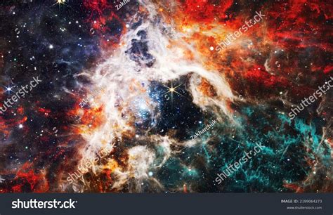 Cosmic Tarantula Abstraction Space Background Design Stock Photo ...