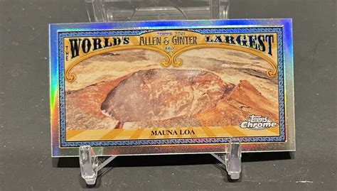 Allen Ginters Chrome Worlds Largest Volcano Mwl A Ebay