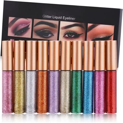 Couleurs Paillettes Eyeliner Liquide Tanche Chatoyant Haute