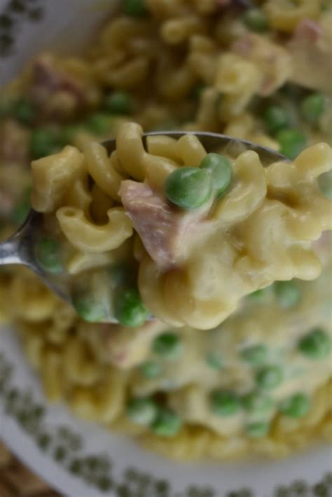 Creamy Pasta With Ham And Peas Recipe These Old Cookbooks