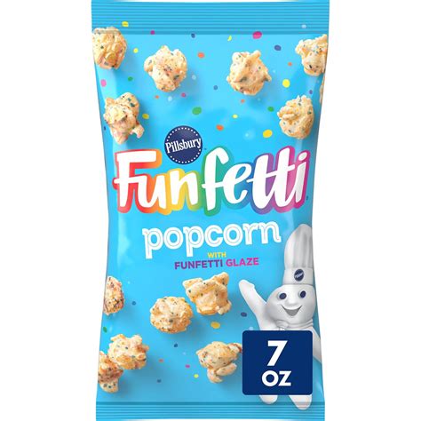 Pillsbury Funfetti Popcorn With MSF2 Funfetti Glaze Snack Bag 7 Oz