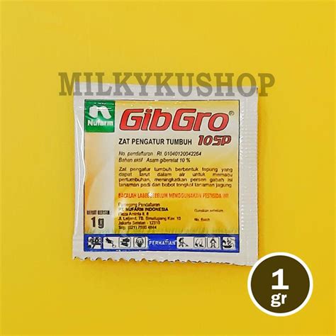 Jual Gibgro Sp Gram Per Sachet Zpt Penyubur Padi Gabah Jagung