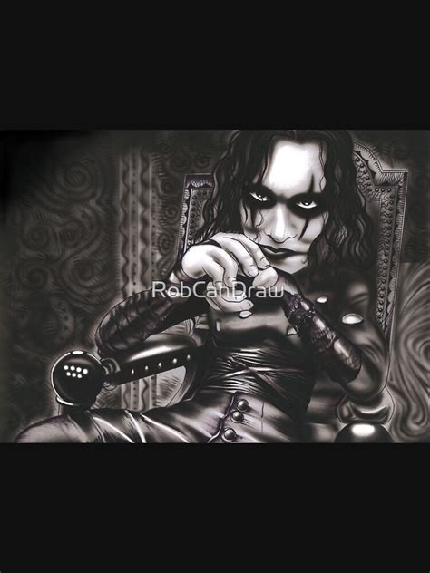 The Crow Brandon Lee T Shirt For Sale By Robcandraw Redbubble The