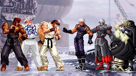 KOF VS SF Thunder Vs Technology Ryu Team Vs Nests Boss Team YouTube