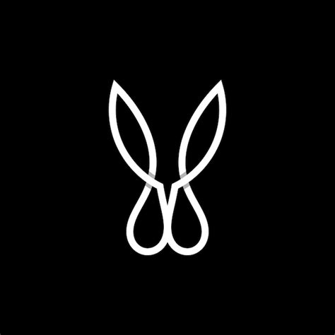 Premium Vector Simple Rabbit Logo Design