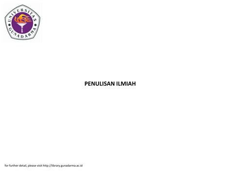 Ppt Penulisan Ilmiah Powerpoint Presentation Free Download Id 5970795