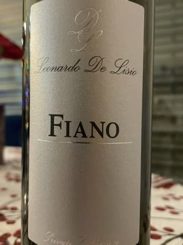 Leonardo De Lisio Private Collection Fiano Vivino