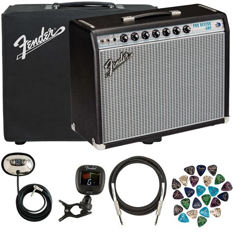 Fender 68 Custom Pro Reverb Guitar Combo Amplifier W Instrument Cables