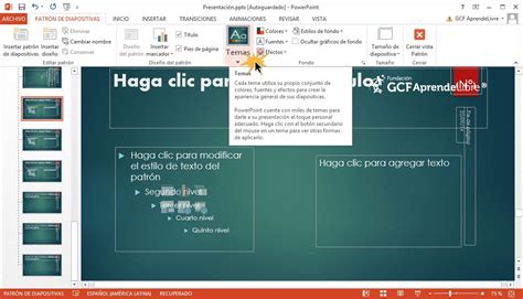 PowerPoint 2013 Personalización de diseños de diapositivas