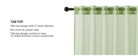 Amazon Topfinel Sage Green Curtains Inch Length For Living Room