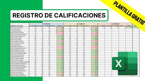 Plantilla Excel De Calificaciones De Alumno Descarga Gratis Hot Sex