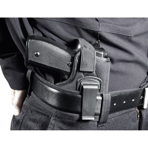 UTG Tactical Concealed Belt Pistol Holster Polyester Comfort Padded Fabric Black 4712274527454 ...