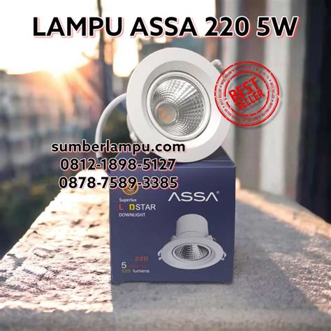 Jual Lampu Downlight ASSA 220 5W Sinar Cahaya