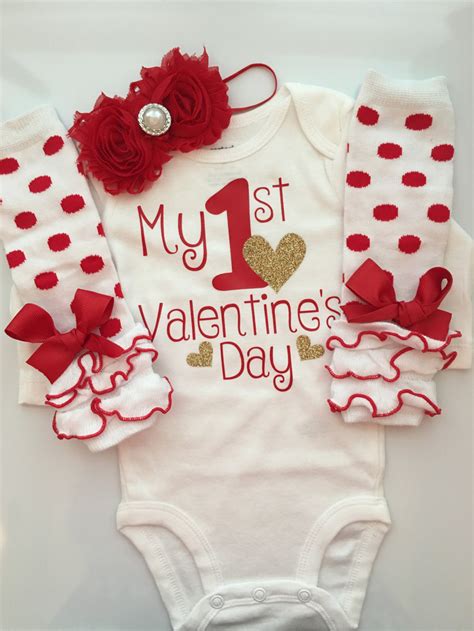 Baby Girl Outfit Baby Valentines Day outfit valentines | Etsy